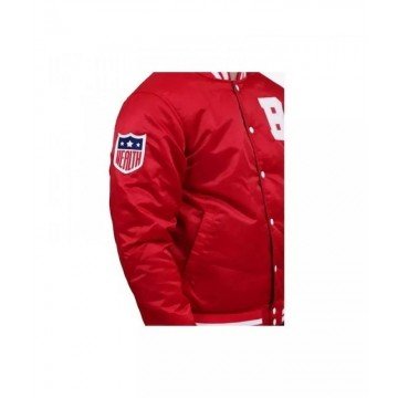 Men's Billionaire Boys Club Red Satin Jacket