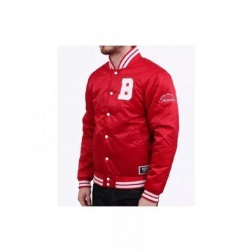 Men's Billionaire Boys Club Red Satin Jacket
