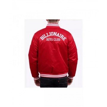 Men's Billionaire Boys Club Red Satin Jacket