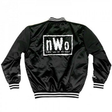 Men's Black White NWO Bomber Jacket
