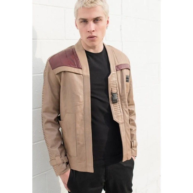 Mens Rebel Finn Light Brown Rebel Leather Jacket