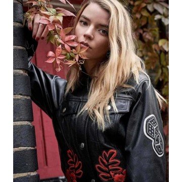 Anya Taylor-Joy Photoshoot The Laterals Black Leather Jacket Anya Taylor-Joy Photoshoot The Laterals Black Leather Jacket