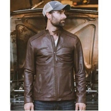 Men’s Biker Thompson Brown...