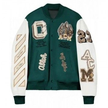 AC Milan Green Varsity Jacket
