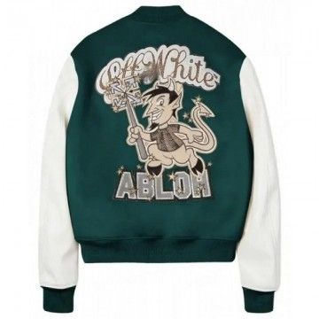 AC Milan Green Varsity Jacket