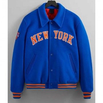 NY Knicks Varsity Blue Wool...