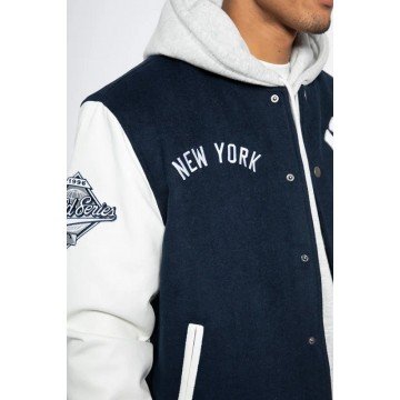 Letterman New Era NY Yankees Varsity White Jacket