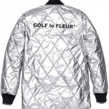Golf Le Fleur Silver Jacket Golf Le Fleur Silver Jacket
