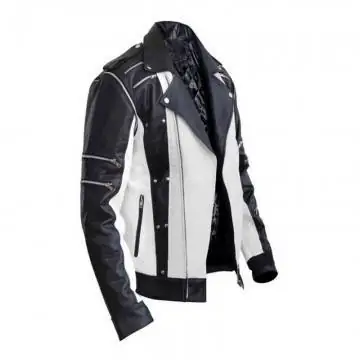 Michael Jackson’s Black And White Leather Jacket Michael Jackson’s Black And White Leather Jacket