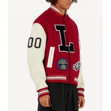 Pop Smoke Dreaming Red Varsity Jacket