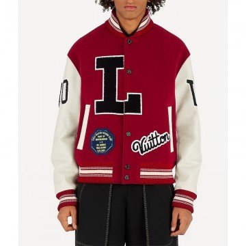 Pop Smoke Dreaming Red Varsity Jacket