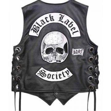 Black Label Society Real Leather Vest