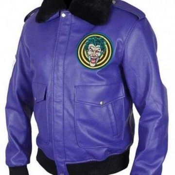 Joker Jacket – Batman Henchman Goon Purple Joker Bomber Jacket