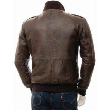 Men's Clothing Genuine Lambskin Leather Jacket Slim Fit Biker Motorcycle Jacket