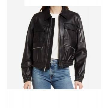 Women’s Black Bomber...