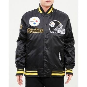 Pittsburgh Steelers Mash Up Satin Jacket