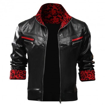 Final Fantasy VII Remake Cosplay Leslie Kyle Leather Jacket