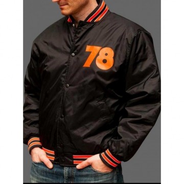 Halloween 78 Bomber Black Nylon Jacket