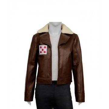 Mary Elizabeth Winstead Ahsoka Hera Syndulla Brown Leather Jacket