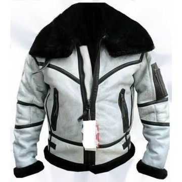 Bomber White Jacket Black...