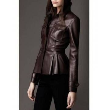 Women Brown Genuine Leather...