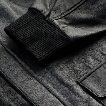 Mens Vintage A2 Aviator WW2 90s Military Leather Jacket