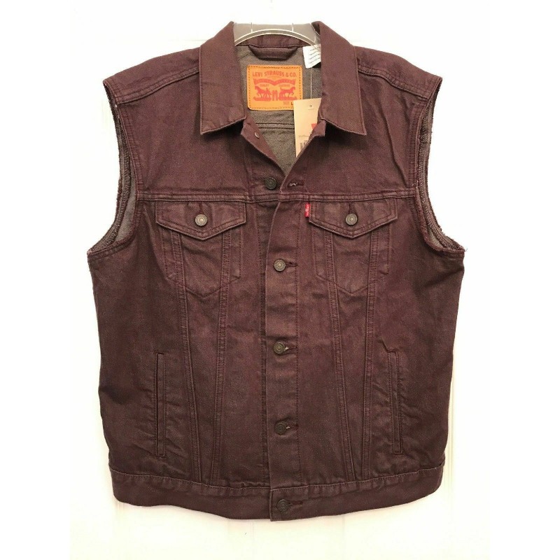 black denim cut off jacket