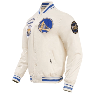 Men's NBA Golden State Warriors Retro Classic Satin Jacket