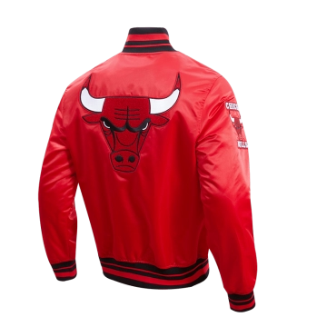 Men's Chicago Bulls Retro Classic Satin Jacket Men's Chicago Bulls Retro Classic Satin Jacket