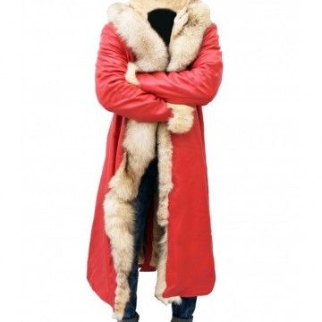 The Christmas Chronicles Kurt Russell Shearling Trench Coat