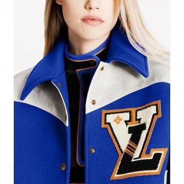 Cashgora LV Varsity Blue Jacket Cashgora LV Varsity Blue Jacket