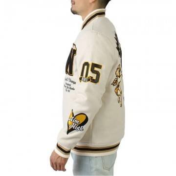Cherub Rock Rebel Minds Varsity White Jacket Cherub Rock Rebel Minds Varsity White Jacket