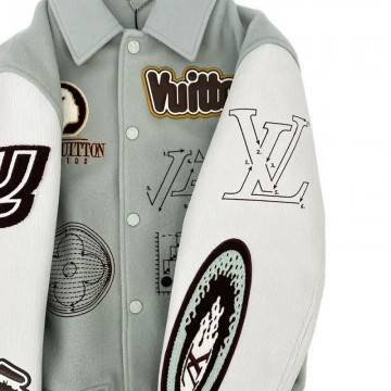 LV Aqua Varsity Jacket