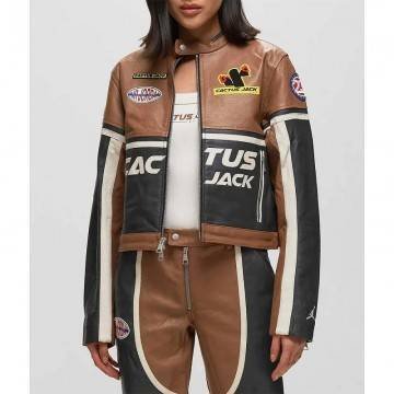 Cactus Air Jordan Leather Jacket