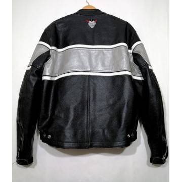 Mens Helstons motorcycle Biker Leather Jacket