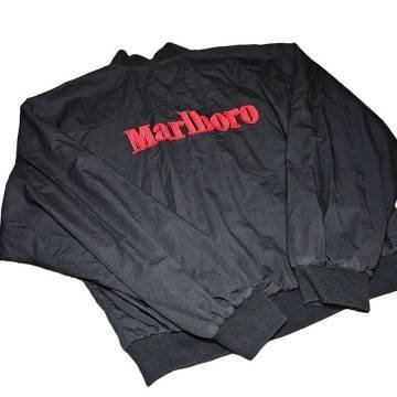 Vintage 90s Marlboro Logo Reversible Bomber Jacket