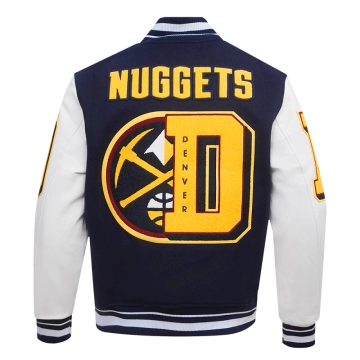 Mens NBA Denver Nuggets Mashup Varsity Jacket