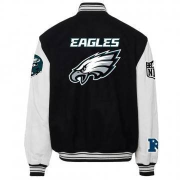 Bomber Wool Eagles Philadelphia Black Jacket Bomber Wool Eagles Philadelphia Black Jacket