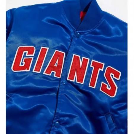 Giants New York Blue Satin Jacket
