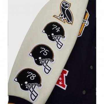 Pittsburgh Steelers Snoop Dogg Black Varsity Jacket Pittsburgh Steelers Snoop Dogg Black Varsity Jacket