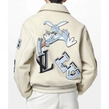 Bugs Bunny Cream Bomber Jacket