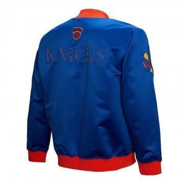 NY Knicks OG 3.0 Lightweight Blue Satin Jacket