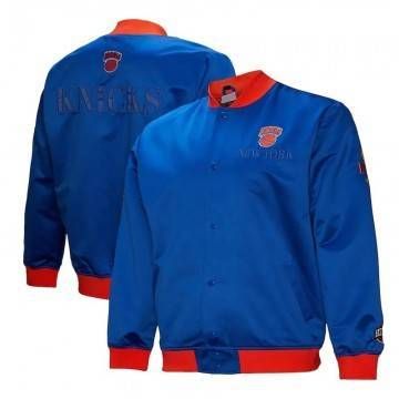 NY Knicks OG 3.0 Lightweight Blue Satin Jacket