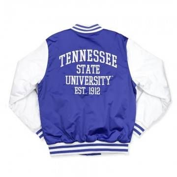 Tennessee State Blue and White Baseball Jacket