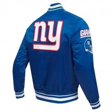 NY Giants Mashup Classic Rib Satin Jacket