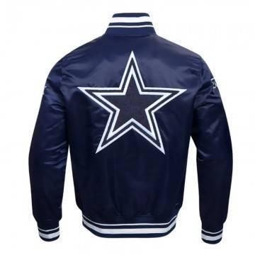 Dallas Cowboys Mashup Classic Rib Satin Jacket Dallas Cowboys Mashup Classic Rib Satin Jacket