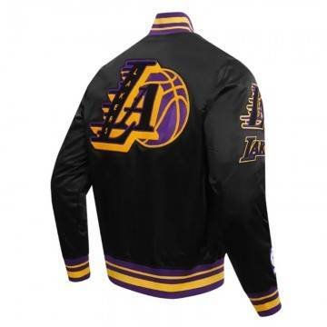 LA Lakers Mashup Classic Rib Satin Jacket