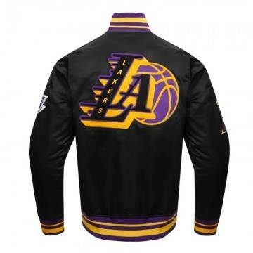 LA Lakers Mashup Classic Rib Satin Jacket