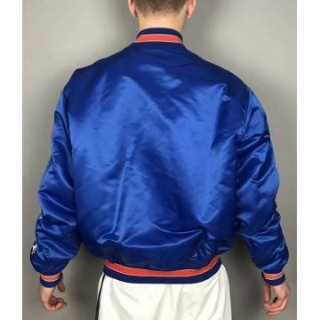 Mets New York Blue Satin Jacket