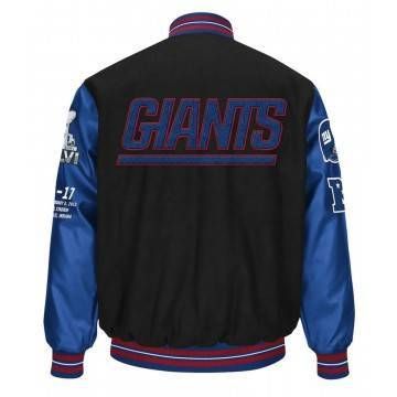 New York Giants Super Bowl Champions Varsity Jacket